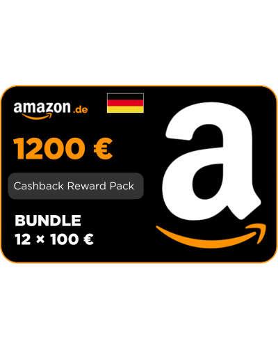 Amazon DE Cashback Reward Pack Bundle 12 x 100
